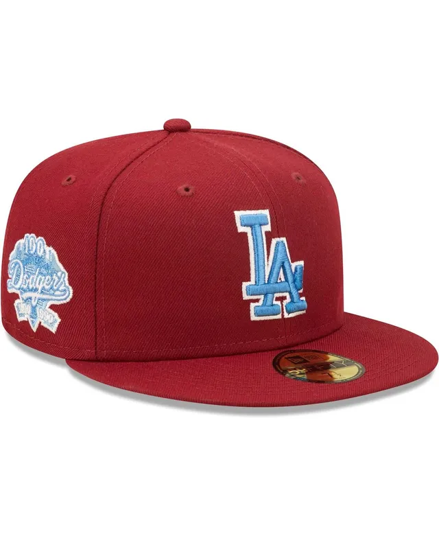 Los Angeles Angels New Era 40th Season Air Force Blue Undervisor 59FIFTY  Fitted Hat - Cardinal