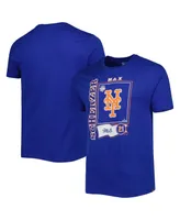 Men's '47 Max Scherzer Royal New York Mets Super Rival Player T-shirt