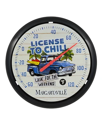 La Crosse Technology 104-134B-Tbp 13.25" "License To Chill" Margaritaville Analog Dial Thermometer