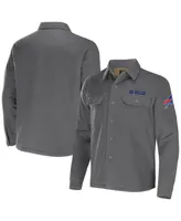 Men's Nfl x Darius Rucker Collection by Fanatics Gray Buffalo Bills Canvas Button-Up Shirt Jacket