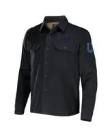 Men's Nfl x Darius Rucker Collection by Fanatics Black Indianapolis Colts Canvas Button-Up Shirt Jacket