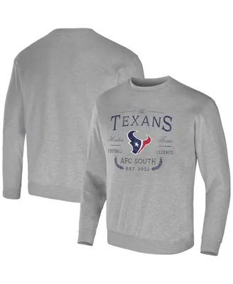 Men's Nfl x Darius Rucker Collection by Fanatics Heather Gray Houston Texans Pullover Sweatshirt