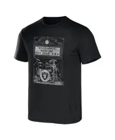 Men's Nfl x Darius Rucker Collection by Fanatics Black Las Vegas Raiders Band T-shirt