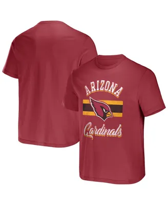 Men's Nfl x Darius Rucker Collection by Fanatics Cardinal Arizona Cardinals Stripe T-shirt