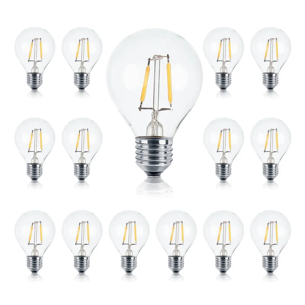 15 Pack Bulbs - G40 Bulb, 1 Watt, 2700K Soft White Hue