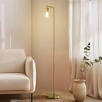 Brightech Elizabeth 66" Led Contemporary Floor Lamp with Glass Shade