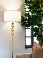 Brightech Riley 60" Led Floor Lamp with Drum Shade