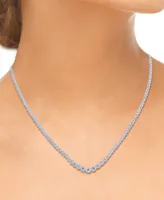 Diamond Graduated All-Around 18" Tennis Necklace (5 ct. t.w.) in 14k White Gold