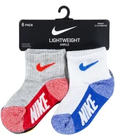 Nike Baby and Toddler Boys or Girls Multi Logo Socks, Pack of 6