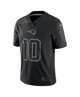 Men's Nike Mac Jones Black New England Patriots Reflective Limited Jersey