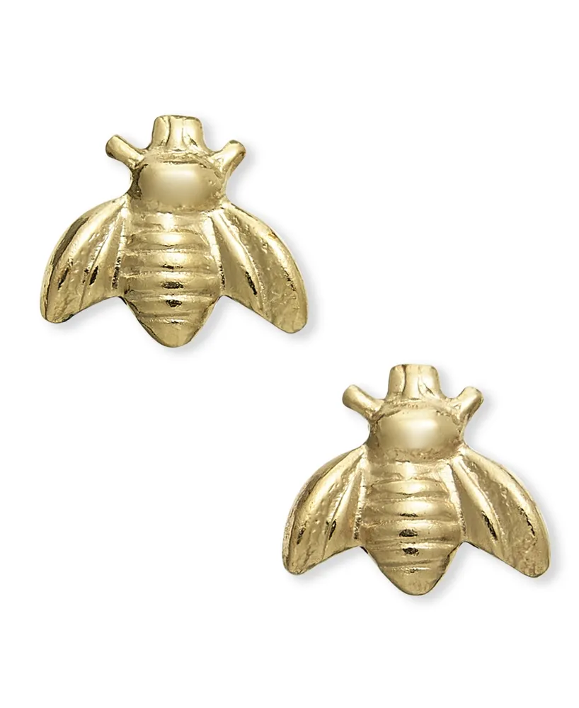 Lola Ade 14k Gold-Plated Queen Bee Stud Earrings