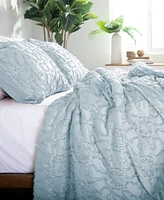 Southshore Fine Linens Stella Clipped Jacquard 3-Pc. Comforter Set