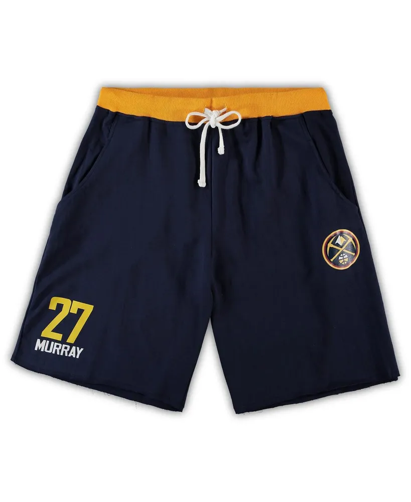 Men's Jamal Murray Navy Denver Nuggets Big and Tall French Terry Name and Number Shorts