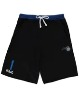 Men's Jonathan Isaac Black Orlando Magic Big and Tall French Terry Name Number Shorts