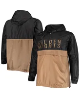 Men's Black Vegas Golden Knights Big and Tall Anorak Half-Zip Pullover Hoodie