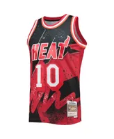 Men's Mitchell & Ness Tim Hardaway Scarlet Miami Heat Hardwood Classics 1996-97 Hyper Hoops Swingman Jersey