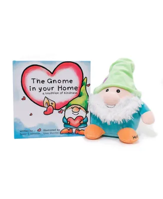 Gnome in Your Home Baby Plush Toy with Hardcover Children's Book, 2 Piece Set