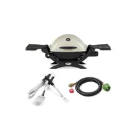 Weber Q1200 Liquid Propane Grill Titanium Classic