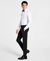 Calvin Klein Men's Skinny-Fit Wool Tuxedo Pant