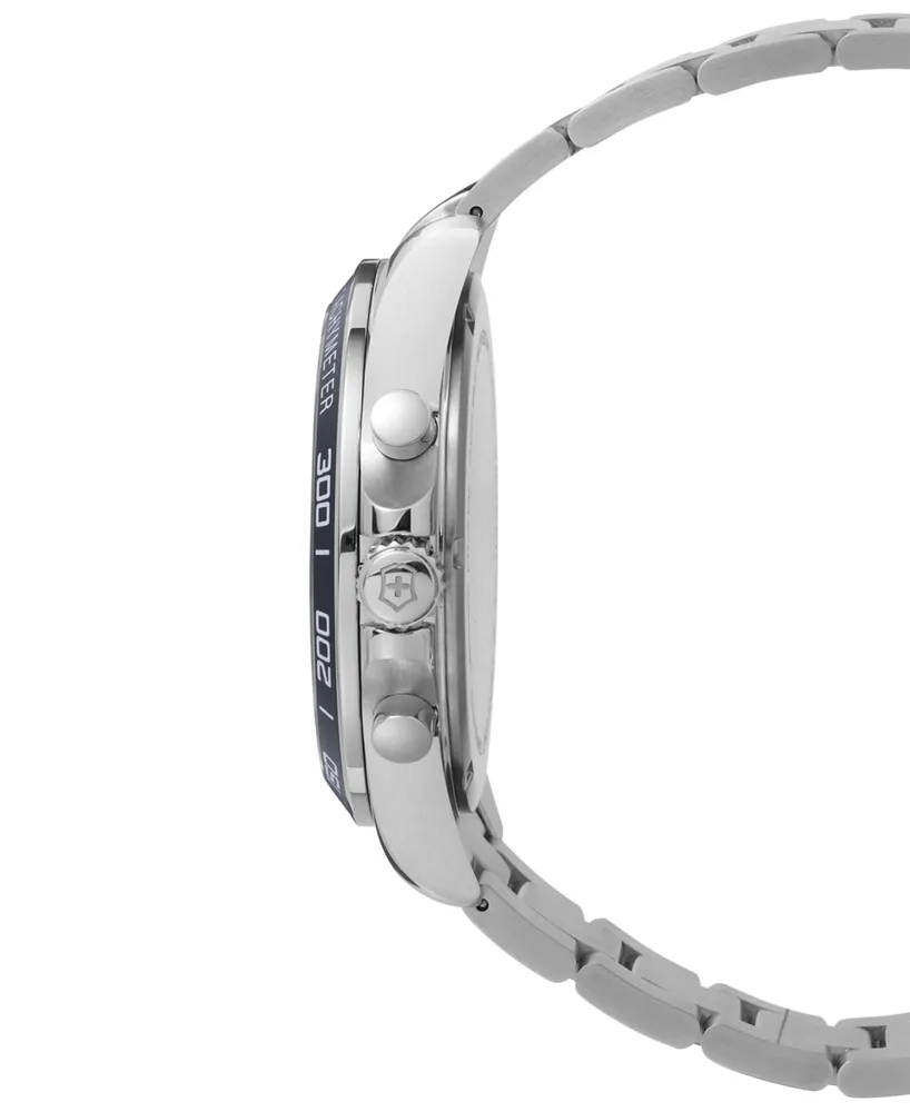 Victorinox Swiss Army Men's Chronograph FieldForce Stainless Steel Bracelet Watch 42mm