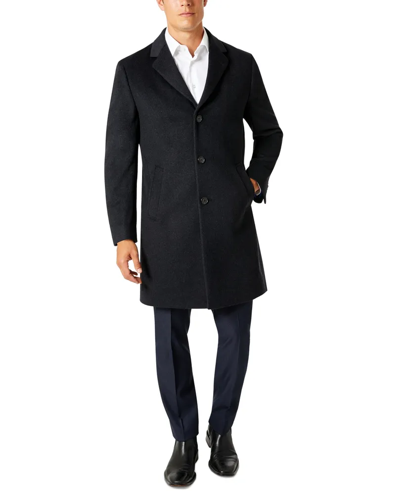Kenneth Cole Reaction Men's Single-Breasted Classic Fit Overcoat