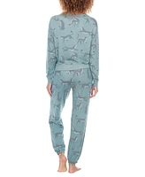 Honeydew Women's Printed Brushed Jersey Lounge Set