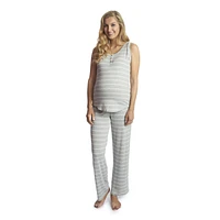 Everly Grey Maternity Joy Tank & Pants /Nursing Pajama Set