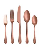 Hampton Forge Mirabella Satin Copper Titanium 18/0 Stainless Steel 20 Piece Set, Service for 4