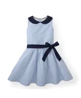 Hope & Henry Little Girls Seersucker Peter Pan Collar Dress