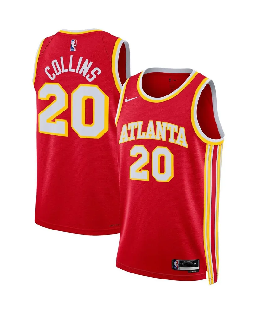 Men's and Women's Nike John Collins Red Atlanta Hawks 2022/23 Swingman Jersey - Icon Edition