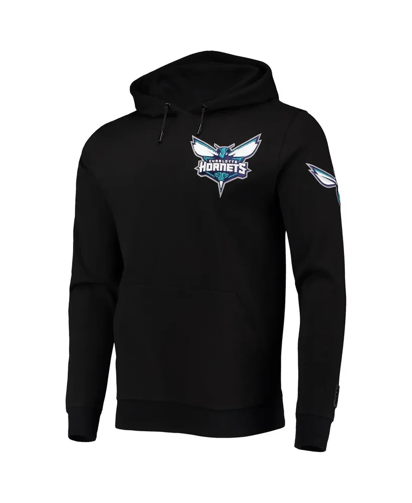 Men's Pro Standard Black Charlotte Hornets Logo Pullover Hoodie