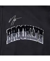 Men's Pro Standard Black Brooklyn Nets Hometown Mock Neck Full-Zip Track Jacket