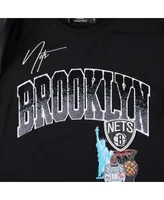 Men's Pro Standard Black Brooklyn Nets Hometown Chenille T-shirt