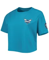 Women's Pro Standard Teal Charlotte Hornets Classics Boxy T-shirt