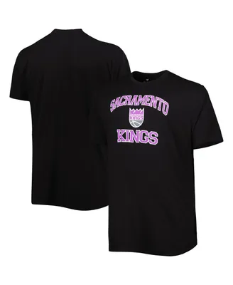Men's Black Sacramento Kings Big and Tall Heart Soul T-shirt