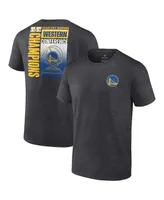 Men's Fanatics Heathered Charcoal Golden State Warriors 2022 Western Conference Champions Play Your Game T-shirt