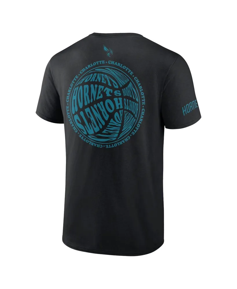 Men's Fanatics Black Charlotte Hornets Basketball Street Collective T-shirt