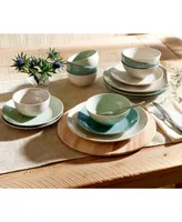 Sango Siterra Mixed Speckled 16 Pc. Dinnerware Set, Service for 4