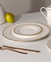 Noritake Noble Pearl Set Of 4 Dinner Plates, 11"