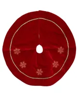 Northlight Snowflakes Christmas Tree Skirt, 24"