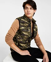 Club Room Men's Quilted Packable Puffer Vest, Created for Macy's