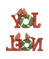 Northlight 10" "Joy" and "Noel" Christmas Signs, Set of 2