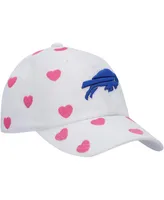 Girls Toddler '47 White Buffalo Bills Surprise Clean Up Adjustable Hat