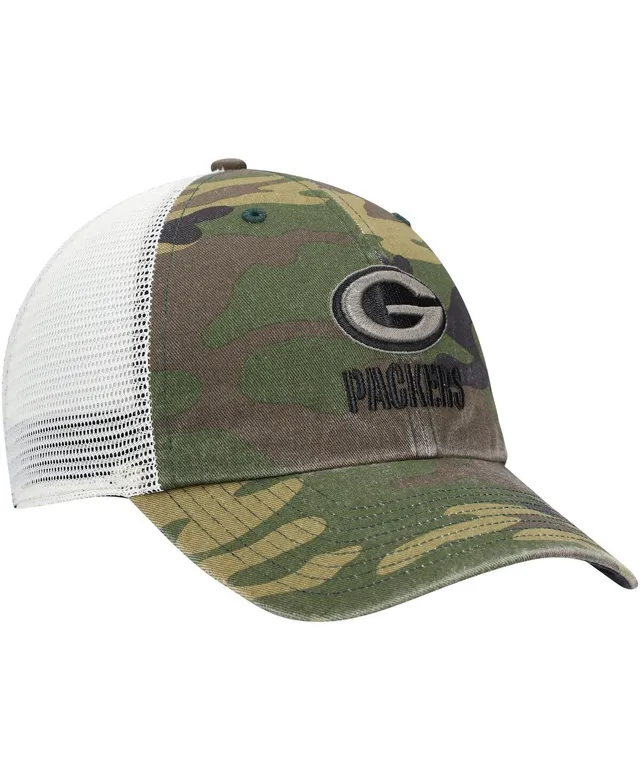 Men's '47 Camo Cleveland Browns Woodland Logo Clean Up Adjustable Hat