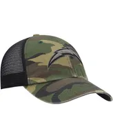 Men's '47 Camo Los Angeles Chargers Branson Clean Up Trucker Hat