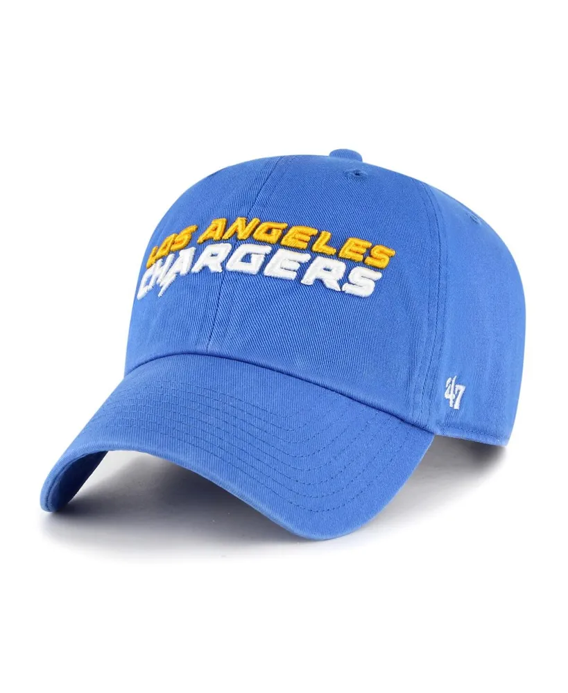 Men's '47 Powder Blue Los Angeles Chargers Clean Up Script Adjustable Hat