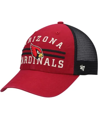 Men's '47 Cardinal/Black Arizona Cardinals Highpoint Trucker Clean Up Snapback Hat