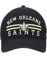 Men's '47 Black New Orleans Saints Highpoint Trucker Clean Up Snapback Hat