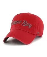 Men's '47 Red Tampa Bay Buccaneers Crosstown Clean Up Adjustable Hat