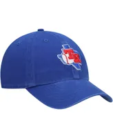 Men's '47 Royal Texas Rangers Team Logo Cooperstown Collection Clean Up Adjustable Hat